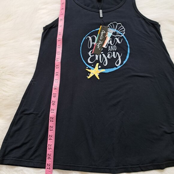 Charlie Paige NEW Relax Beachy Bamboo Tank Top Size Small - Picture 9 of 9